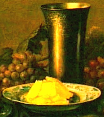 Butter and Cup on Table